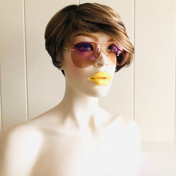 Y2K Frameless Color Aviator Sunglasses - Picture 5 of 8